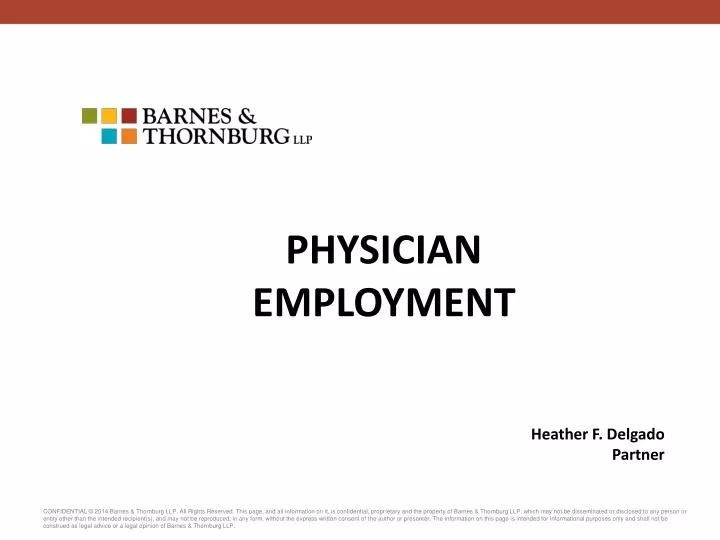 physician employment