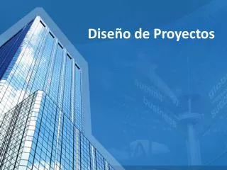 dise o de proyectos