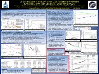 Characterization of the Earth-Moon-Mars Radiation Environment