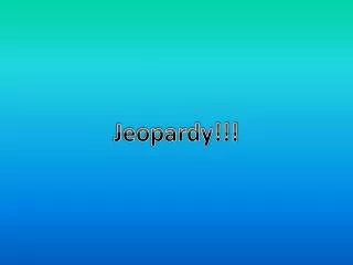 Jeopardy!!!