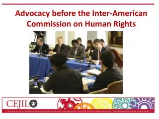 Advocacy before the Inter-American Commission on Human Rights