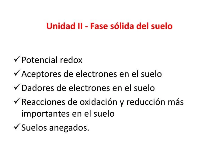 unidad ii fase s lida del suelo