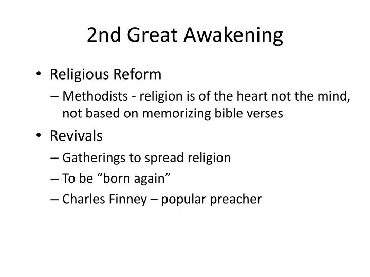 2nd great awakening