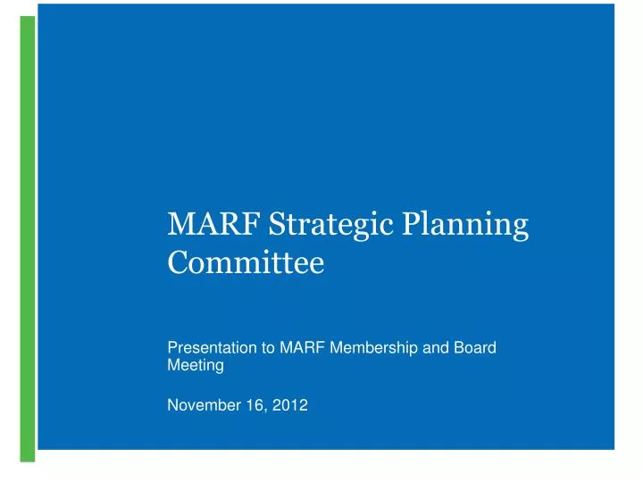 marf strategic planning committee