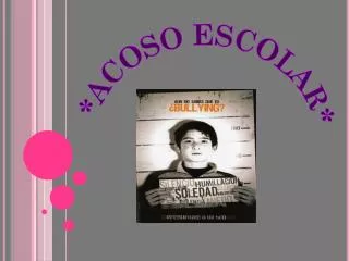 acoso escolar