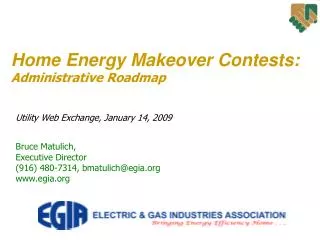 Home Energy Makeover Contests: Administrative Roadmap