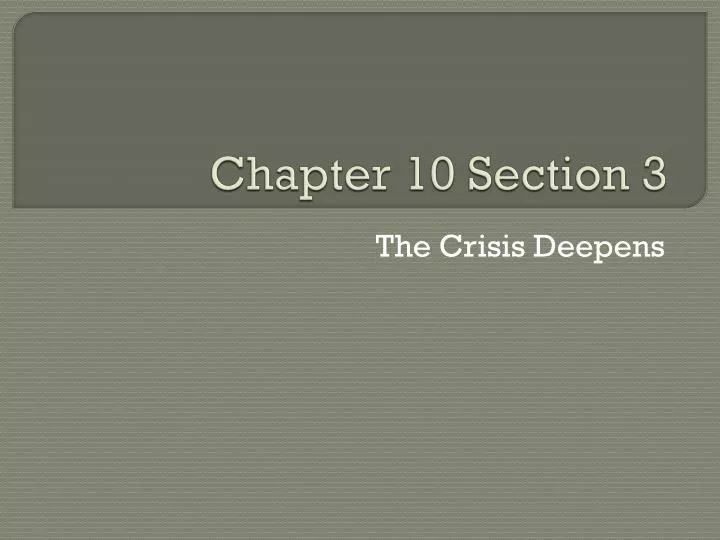 chapter 10 section 3