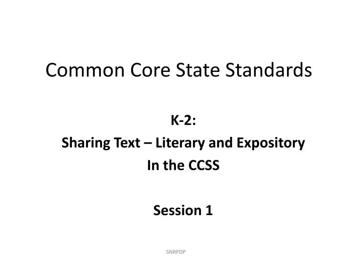 common core state standards