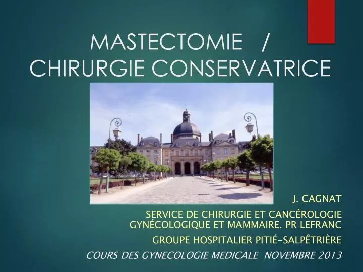 mastectomie chirurgie conservatrice