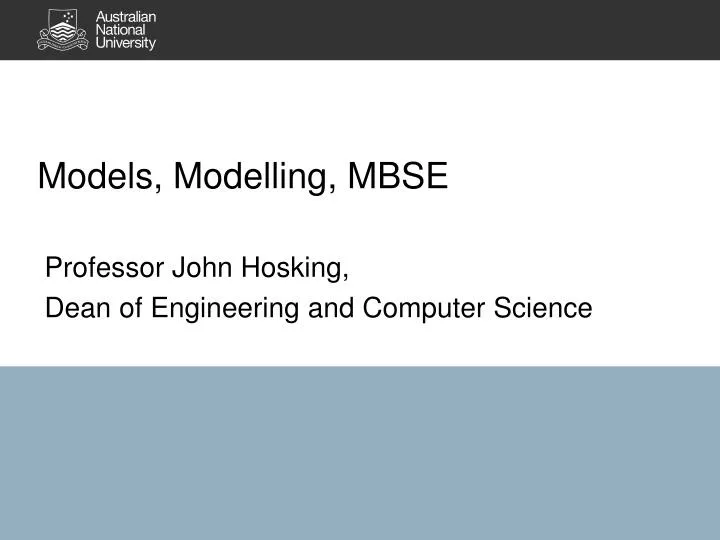 models modelling mbse