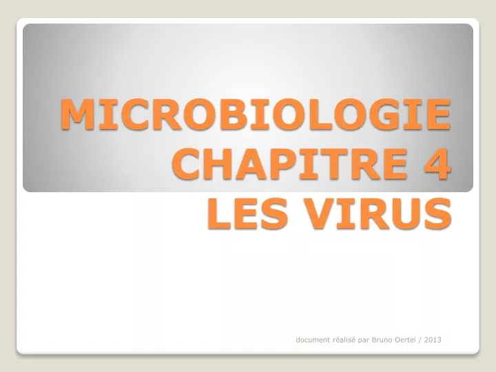 microbiologie chapitre 4 les virus