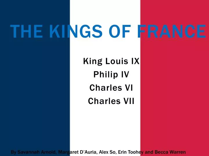 the kings of france