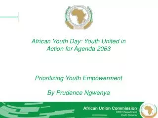 African Youth Day: Youth United in Action for Agenda 2063 Prioritizing Youth Empowerment