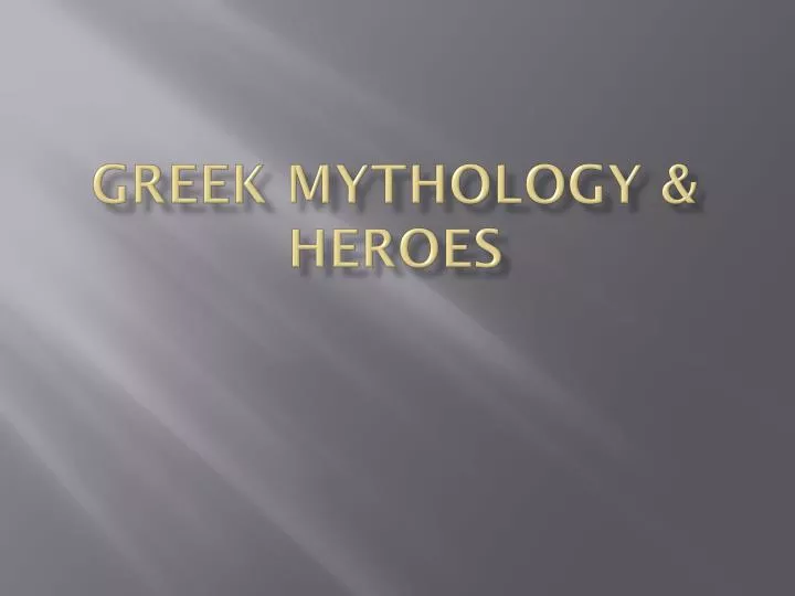 greek mythology heroes