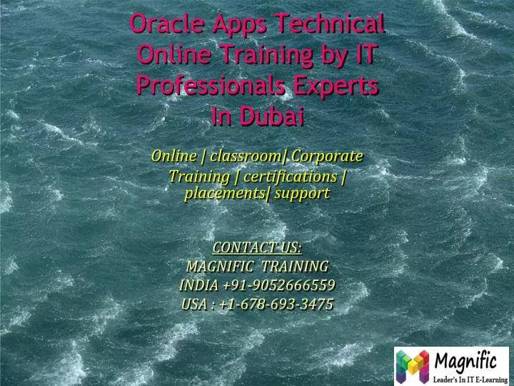 oracle apps technical online training by it professionals experts in dubai