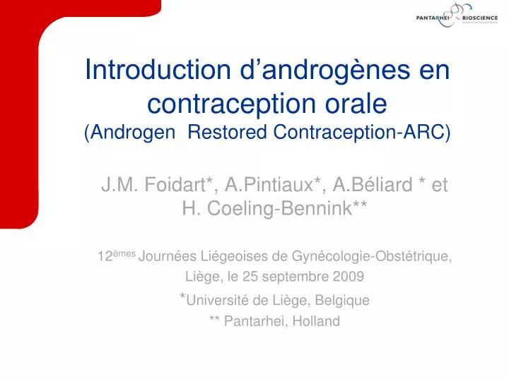 i ntroduction d androg nes en contraception orale androgen restored contraception arc