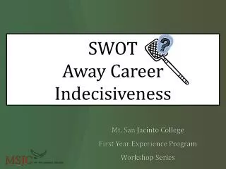 SWOT Away Career Indecisiveness