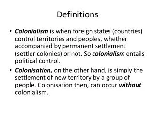 definitions