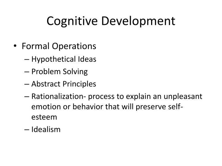 cognitive development