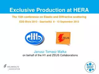 Exclusive Production at HERA