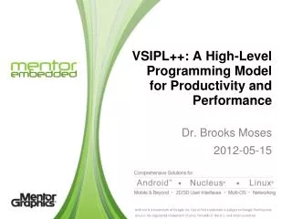 VSIPL ++: A High-Level Programming Model for Productivity and Performance