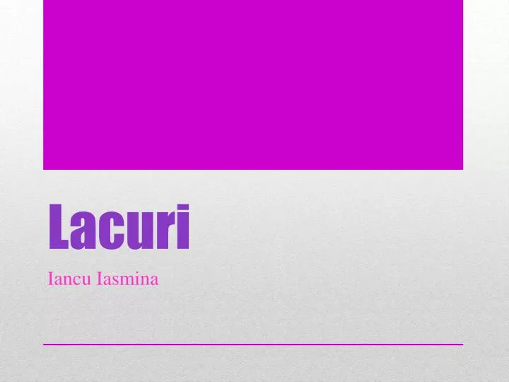 lacuri