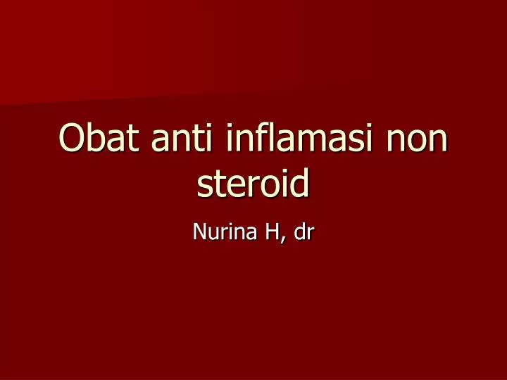 obat anti inflamasi non steroid