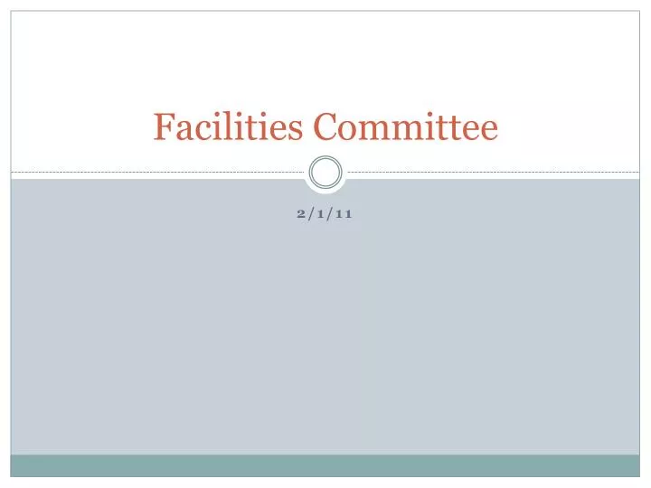 facilities committee