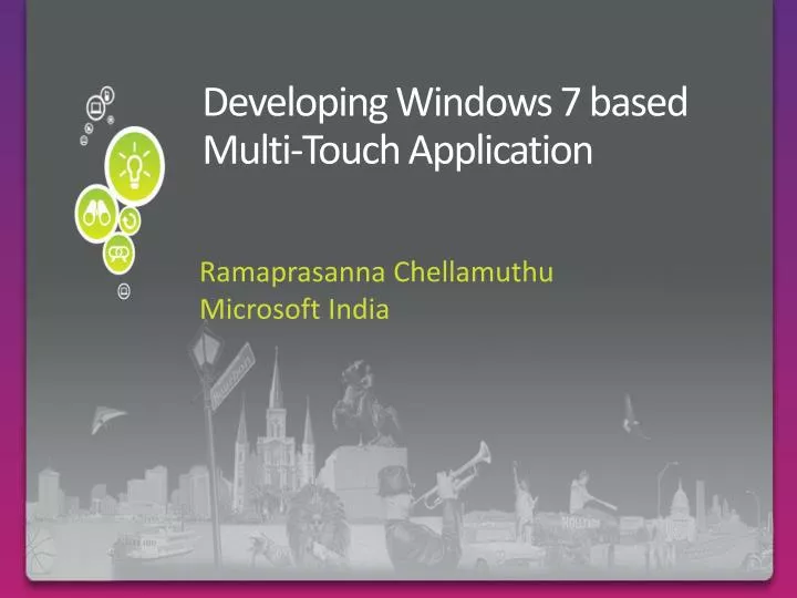 developing windows 7 based multi touch application