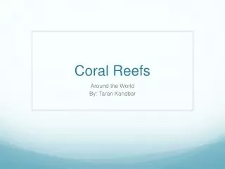 Coral Reefs