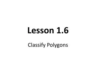 Lesson 1.6