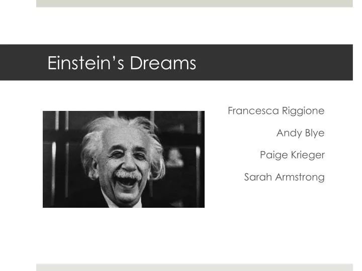 einstein s dreams