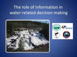 The role of information in water-related decision making