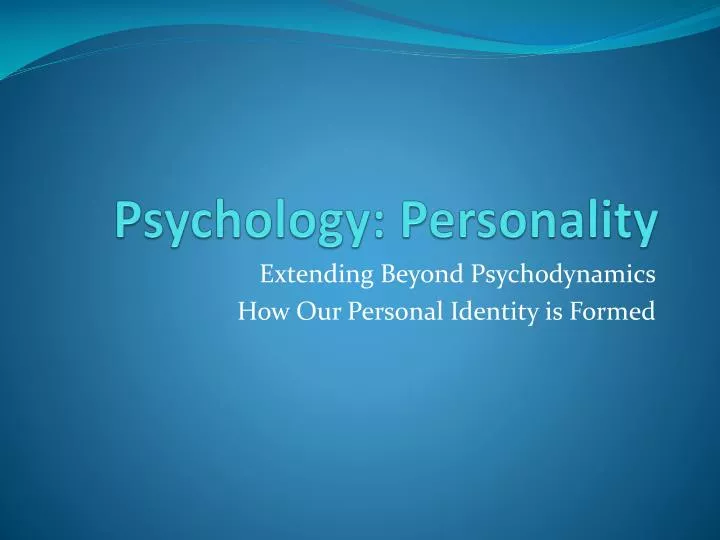 psychology personality