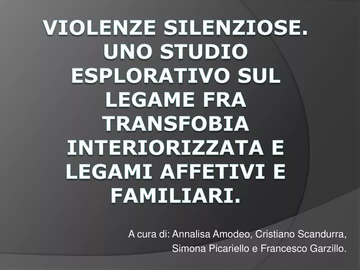 a cura di annalisa amodeo cristiano scandurra simona picariello e francesco garzillo