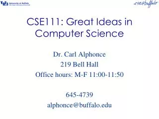 CSE111: Great Ideas in Computer Science