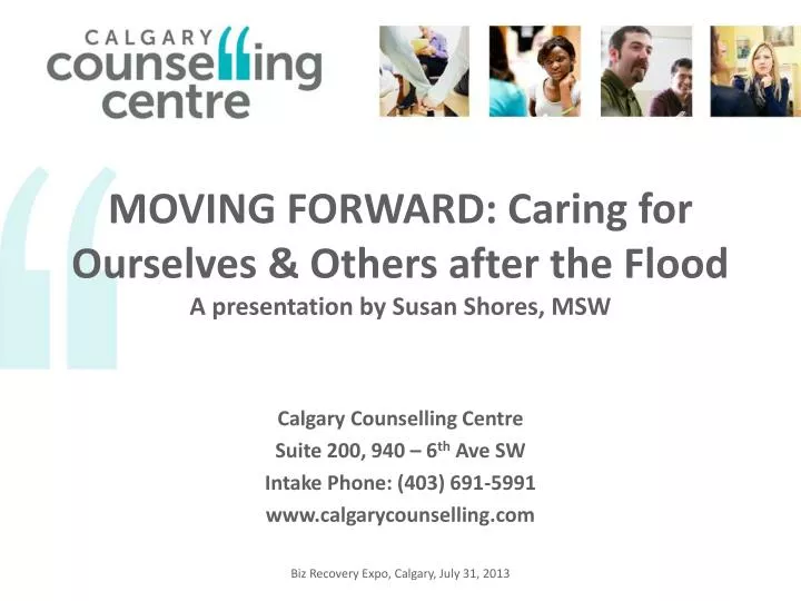 moving forward caring for ourselves others after the flood a presentation by susan shores msw