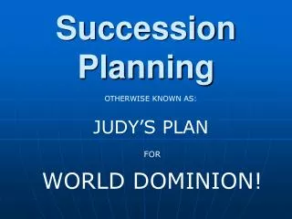 Succession Planning