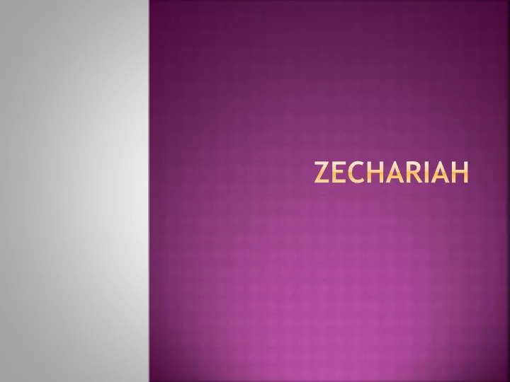 zechariah