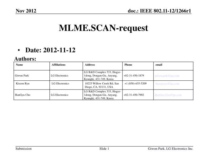 mlme scan request