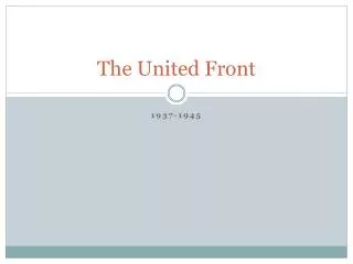 The United Front