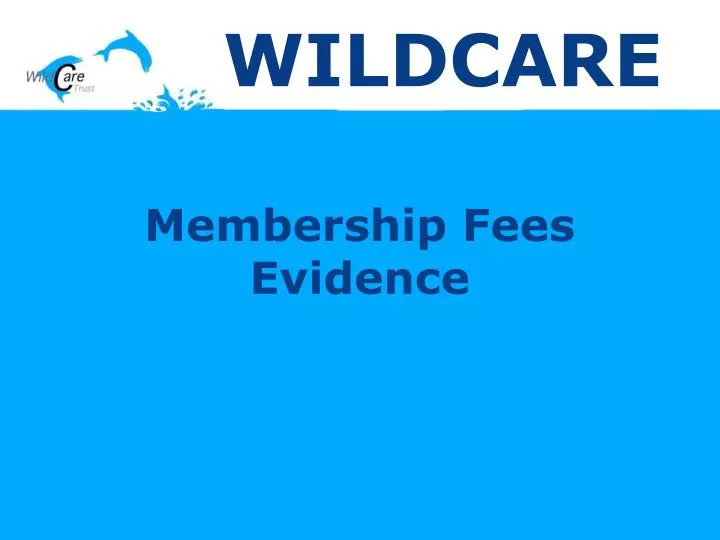 membership fees evidence