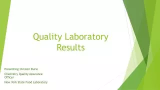 Quality Laboratory Results