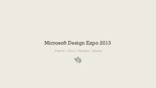 Microsoft Design Expo 2013