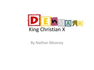 King C hristian X