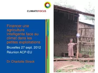 financer une agriculture intelligente face au climat dans les petites exploitations