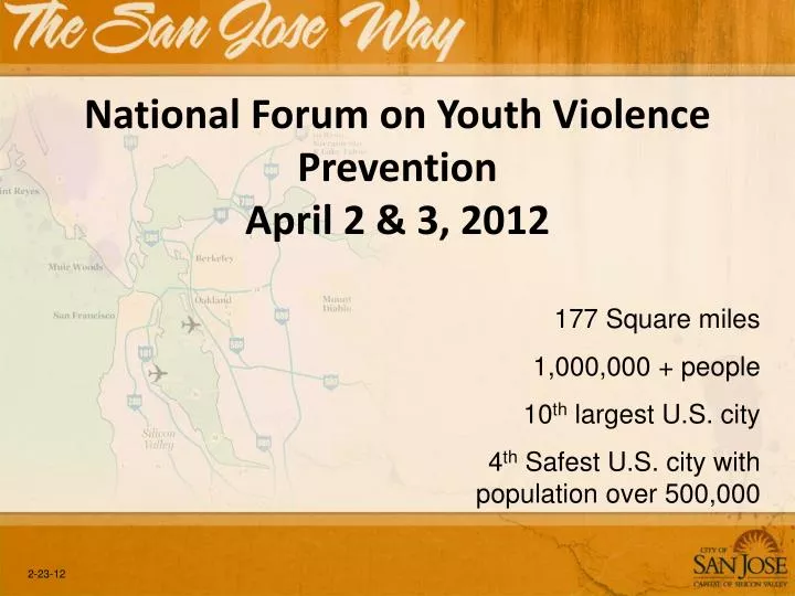 national forum on youth violence prevention april 2 3 2012