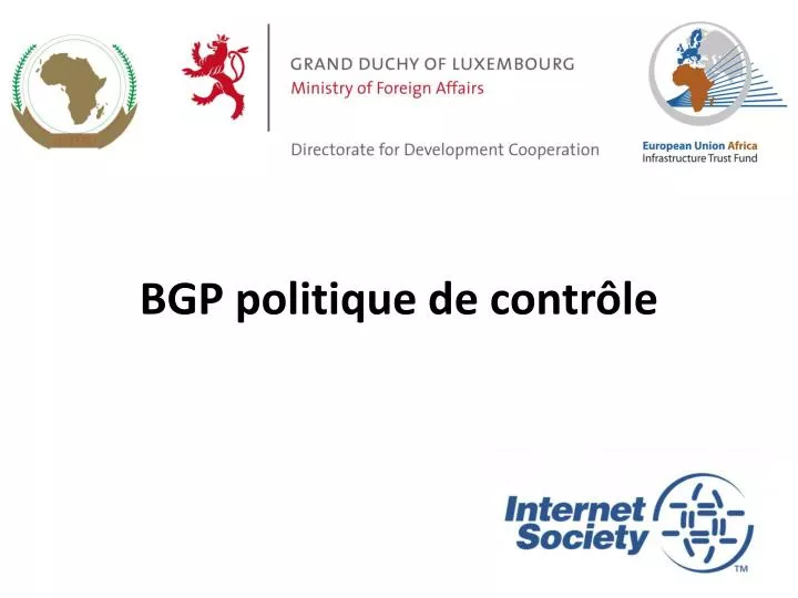 bgp politique de contr le