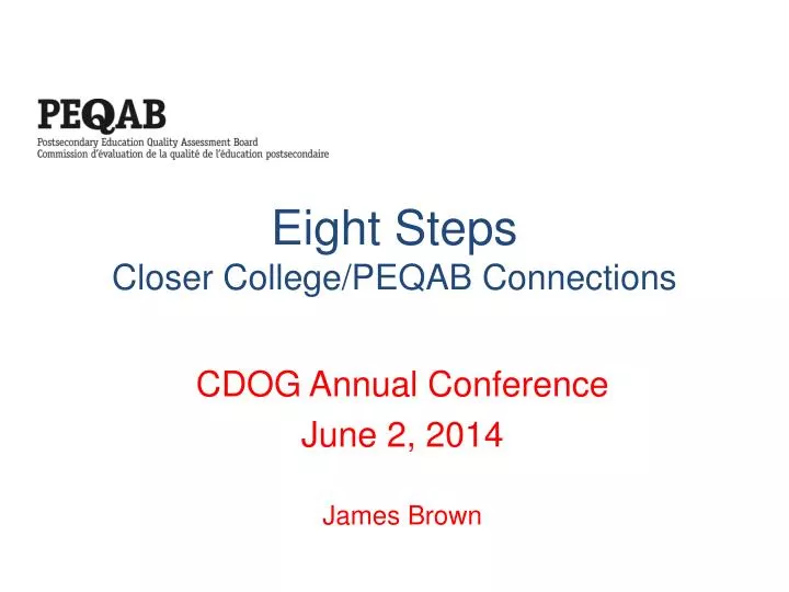 eight steps closer college peqab connections