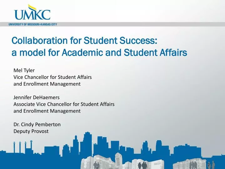 collaboration for student success a model for academic and student affairs